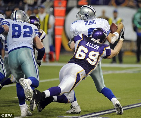 Photo from cover32.com. With new addition of Jared Allen the Bears defense gets a new look.