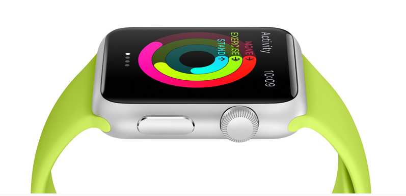Apple+to+release+their+first+brand+of+watches.+Shown+here+is+the+Apple+Watch+Sport+model.