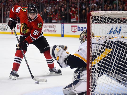 Patrick Kane and the Blackhawks look to advance past the second round of the Stanley Cup Playoffs