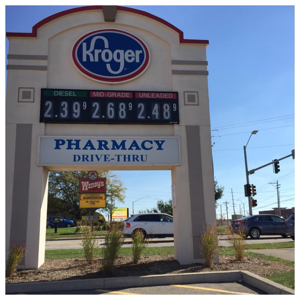 Kroger sign in front of the Normal store location.