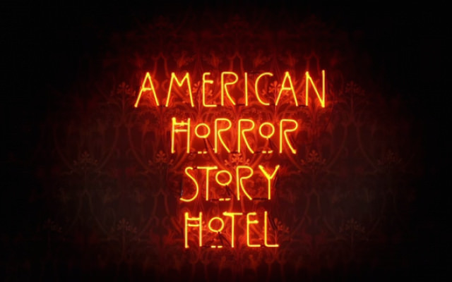 The opening screen for the TV show American Horror Story: Hotel. Photo credit: Television streaming   