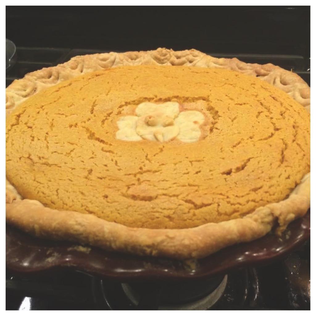 A pie that Nick Gizzi made with his family one Thanksgiving.