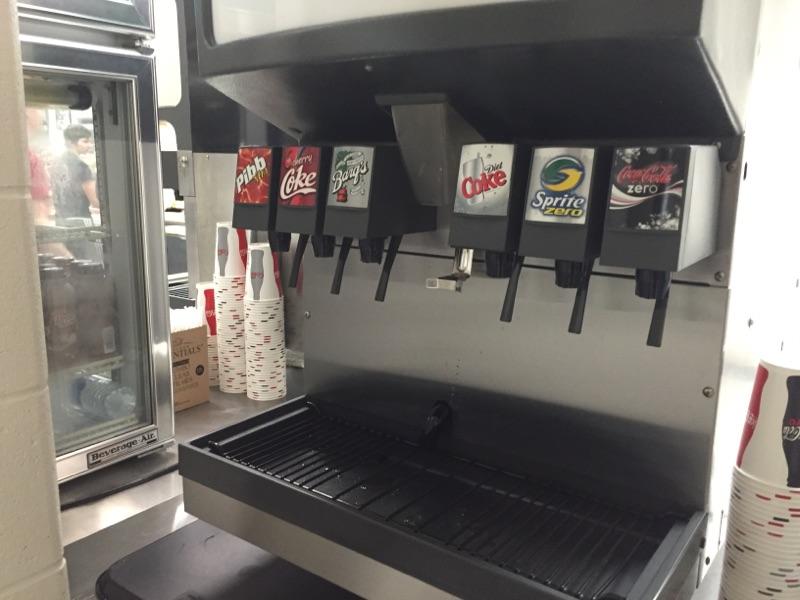 Soda Machine in Senior Cafe 