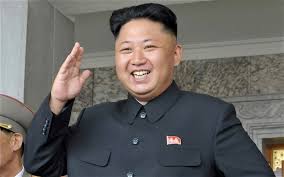 North Korean leader Kim Jong Un celebrating the successes of the nuclear testing of a nuclear weapon
