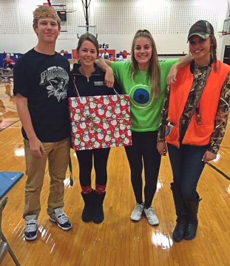 Student Council members dressed up in costumes for the October blood drive. 