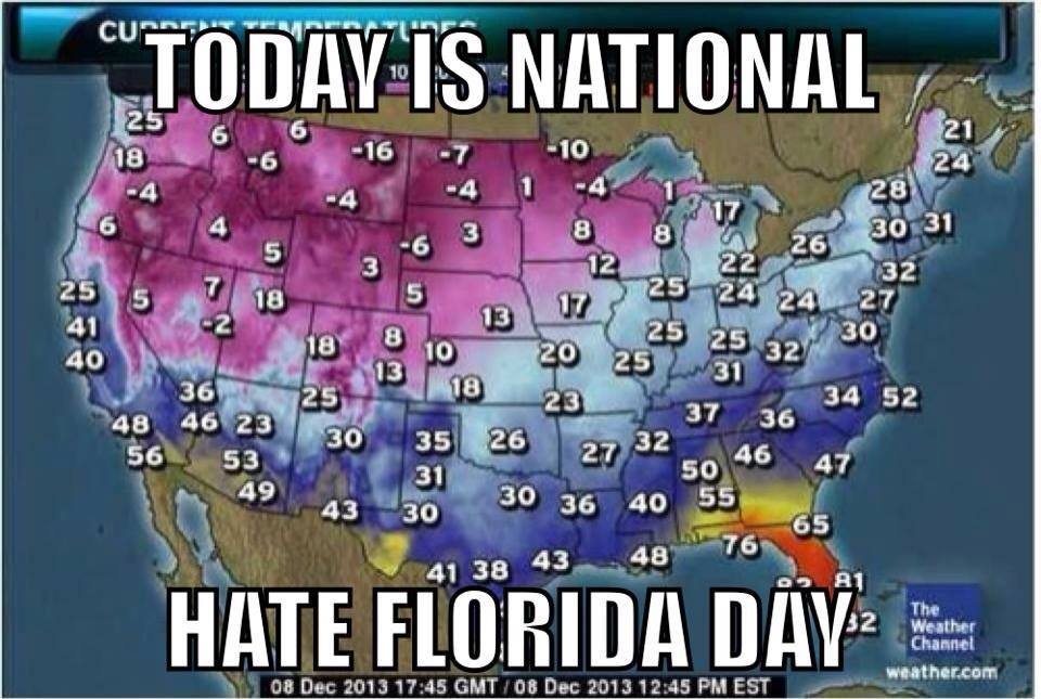 Apparently on December 8th 2013 Florida decided not to participate in the month and it has become a national day, amazing. 