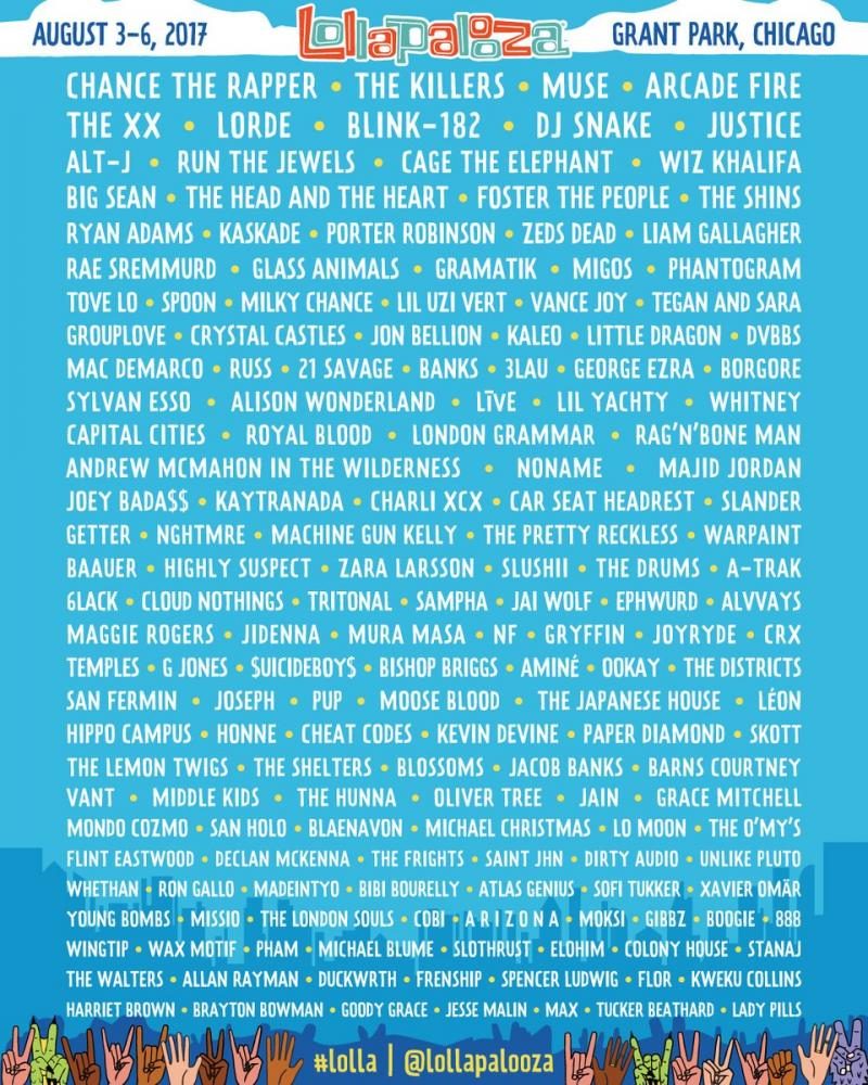 2017 Lollapalooza has students excited