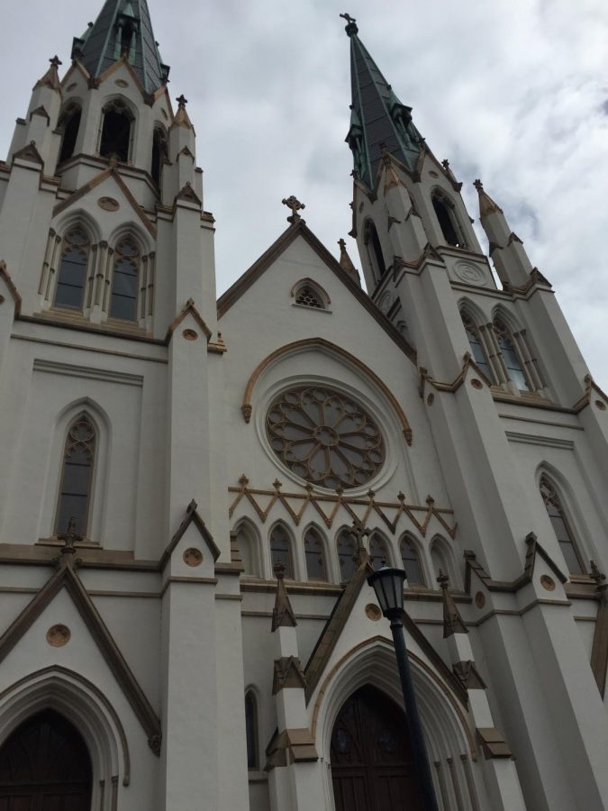 Pictured here is a cathedral in Savannah Georgia.