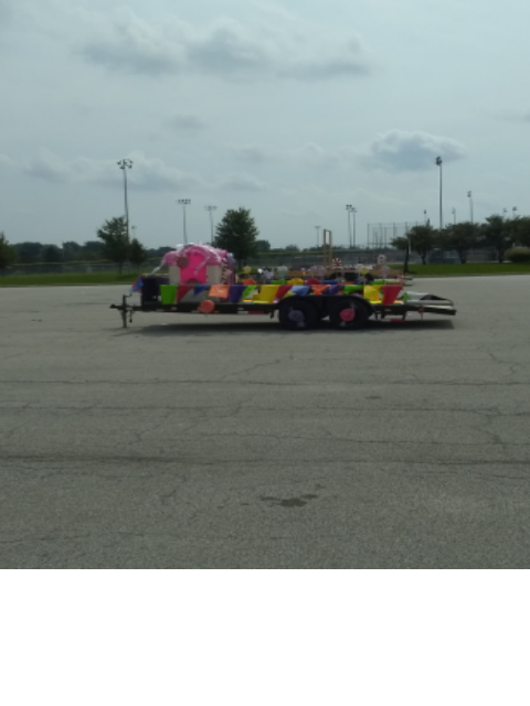 As Homecoming week goes on so does the parade on 9-11-19.  Many floats like this one are decorated and ready to go for the parade just waiting to show their West pride.