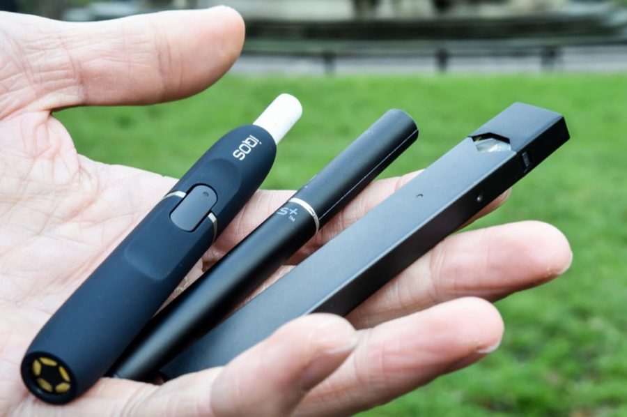 Typical vape products used by e-cigarette users.
