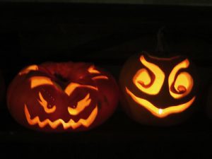 Carved Pumpkins, A common tradition for Halloween (Photo by Phile Squires)
