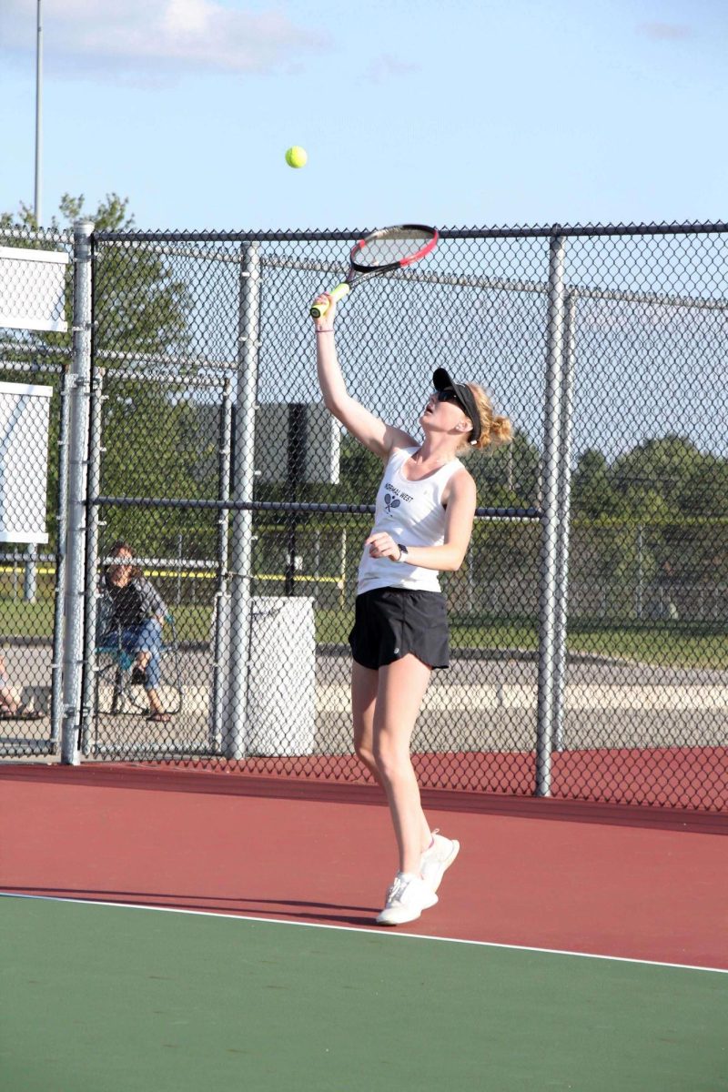 Senior+Sienna+Hagler+wrapped+up+her+NCWHS+tennis+career+on+October+14.+Although+none+of+the+teammates+qualified+for+the+state+competition%2C+the+girls+were+happy+with+their+overall+season+performances.