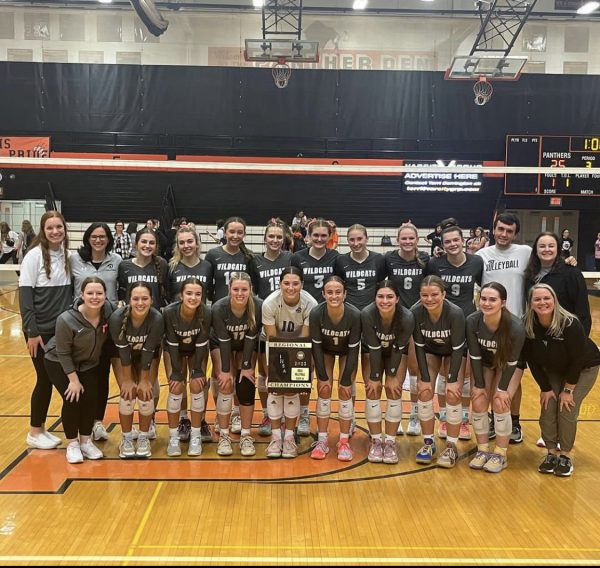The Normal West volleyball team won their 3rd straight regional championship last night. They will play in Pekin on Tuesday, October 31 for the Sectional semifinal game.