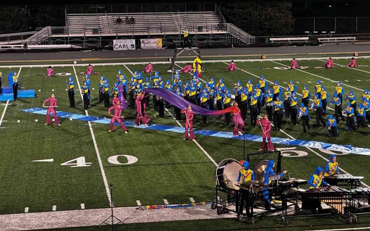 Above, Normal Marching Band performs their 2023 routine titled 
