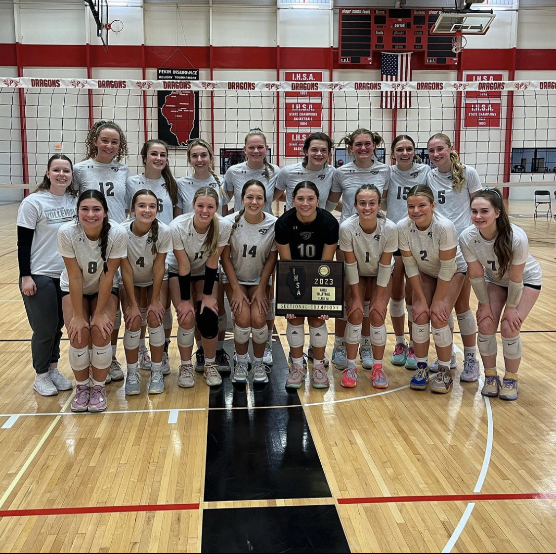 The 2023 Wildcat volleyball team are officially Sectional champions! They will face Mother McCauley High School in the Super-Sectional matchup at Normal Community High School on Friday night at 7 pm.
