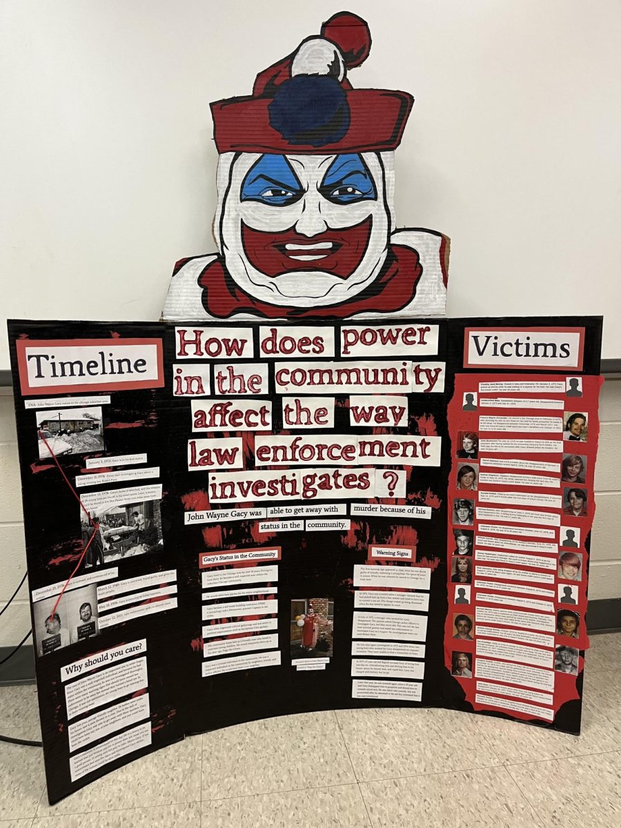 This tri-fold by Addison Mcconkey & Caelyn Anderson.was a clear favorite among voters, both students and adult guest judges! Along with qualifying for the Regional competition in March, this tri-fold won the Content Champion award and the Peoples Choice award.

