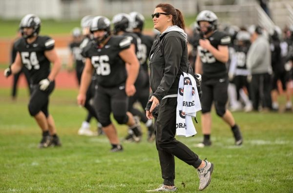 Normal West’s Athletic Trainer, Colleen Daniels has worked at West for 10 years. Her role here at West should be an inspiration to students who are interested in sports medicine. Youll see Daniels on the sidelines or courtside of every home athletic event, and you may even see her on the sideline of various away games, especially during the football season.
