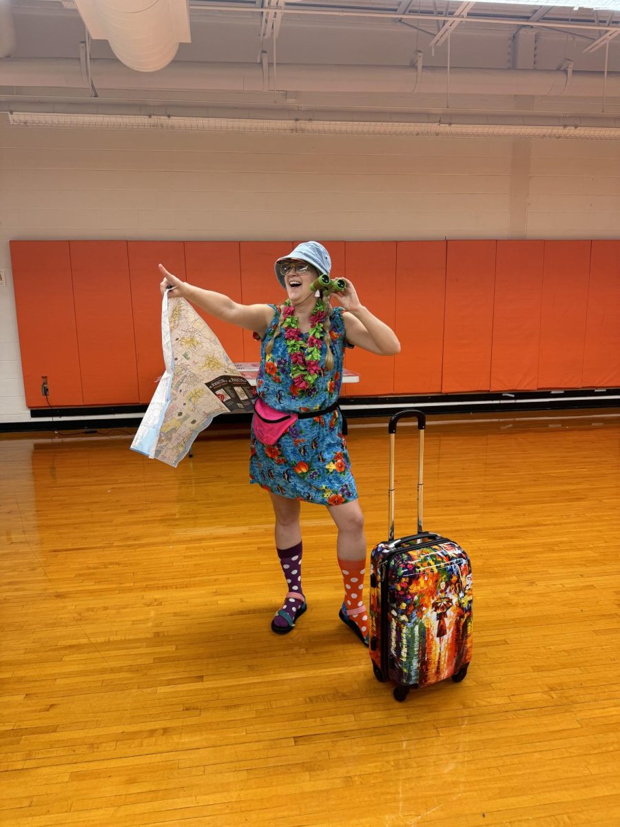 Mrs. Molly Sharer-Barbee, a health teacher at West, is known to be full of school spirit. It's no surpise that she went all in for "Tacky Tourist" Tuesday for Homecoming 2024.