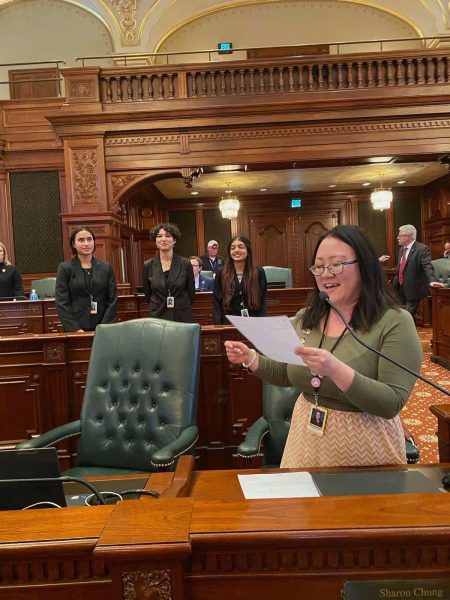 On March 11, Juniors Hannah Kerman, Shanice Stauch, and Ayushi Patel visited the State Capitol to shadow representative Sharon Chung for a day. This trio has worked hard to resurrect the Asian Heritage Club, and this trip to the Capitol is just one activity that the club has completed. Join the club by coming to any meeting on Tuesdays after school in room 110.