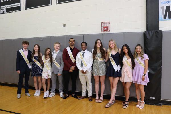 The 2025 Prom Court is Josh Edmonson, Abby Jorzckak, Mason Wood, Kayden Gonzalez, Jrue Mangruem, Ella Sommer, Nyomi Kim, Olivia Ziemer, Dane Schlipmann, and Delilah Bosola. The two prom court winners will be announced tomorrow  (May 3) at Prom.