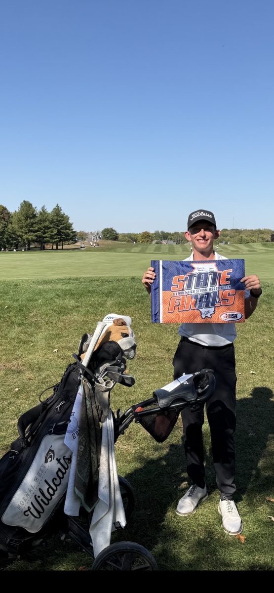 Senior Parker McDermott qualified for the IHSA State Golf tournament as the first Wildcat since 2012. He competed at The Den during the weekend of October 10-11.